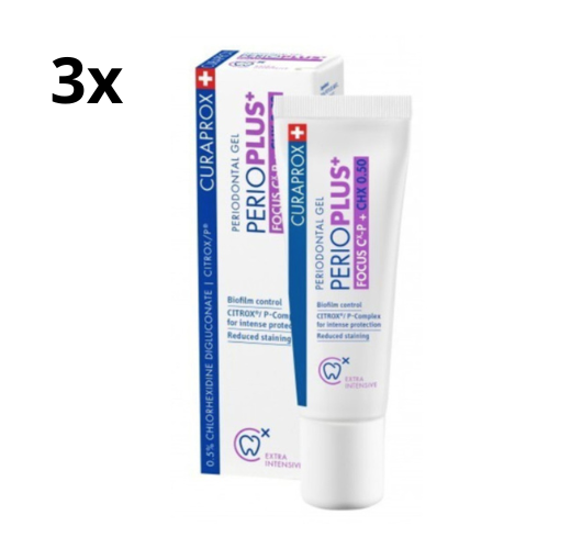 Curaprox Perio Plus Focus Tandgel - 3 x 10 ml - Voordeelverpakking