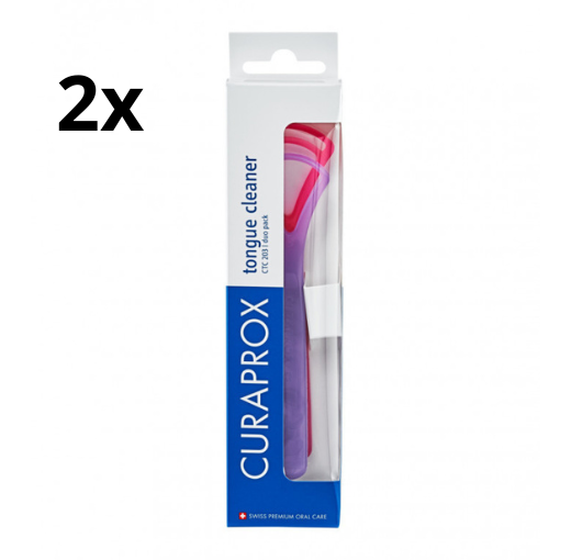 2x Curaprox Tongreinigersset Duopack CTC 203