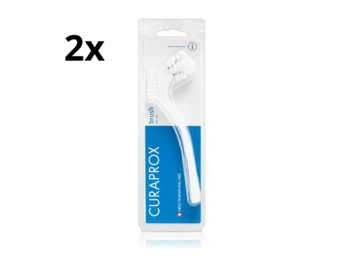 2x Curaprox BDC 150 Protheseborstel - Wit