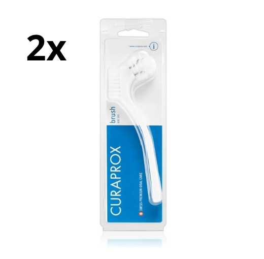 2x Curaprox BDC 150 Protheseborstel - Wit