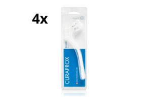 4x Curaprox BDC 150 Protheseborstel - Wit