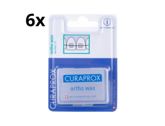 6x Curaprox Ortho Wax on Braces - 7 stuks - Voordeelverpakking