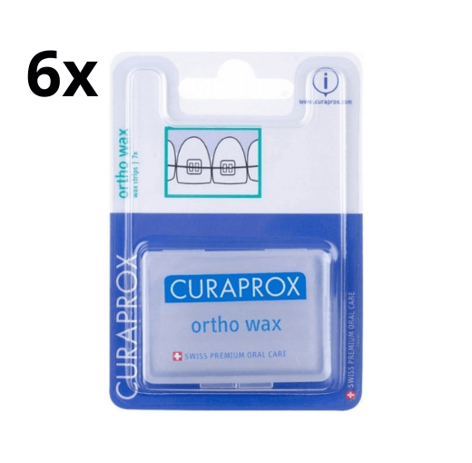 6x Curaprox Ortho Wax on Braces - 7 stuks - Voordeelverpakking