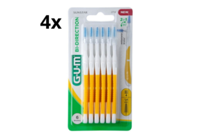 4x GUM Bi-Direction 1.4 mm Geel - 6 stuks