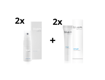 2x BlueM Mondspray + 2x BlueM Oral Gel
