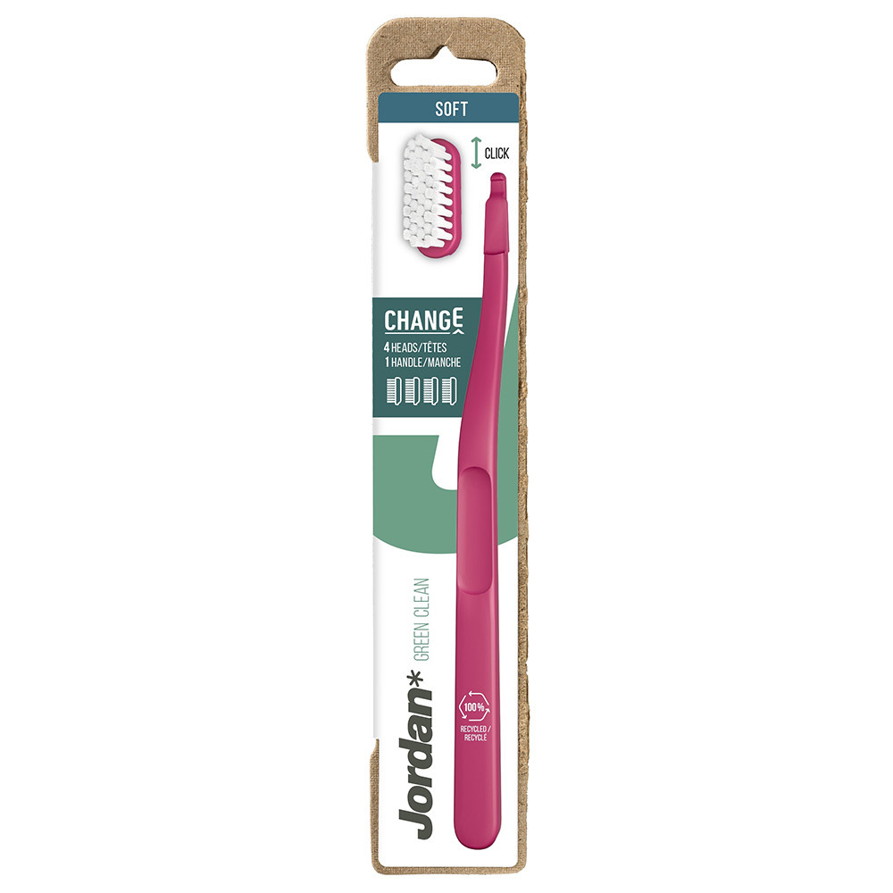 Jordan Green Clean Change Tandenborstel Soft 4-pack