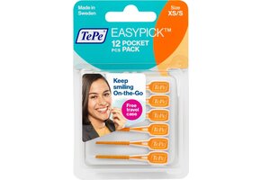 TePe EasyPick XS/S Pocket Pack Oranje - 12 stuks
