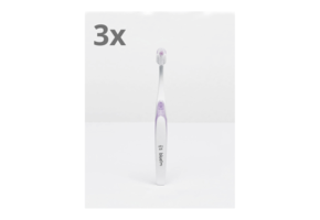 Bluem Kids Ultrazacht Tandenborstel - Lila roze - 3 stuks