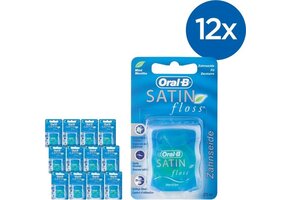Oral-B - Satin Floss - Flosdraad - 12 x 25M - Voordeelverpakking