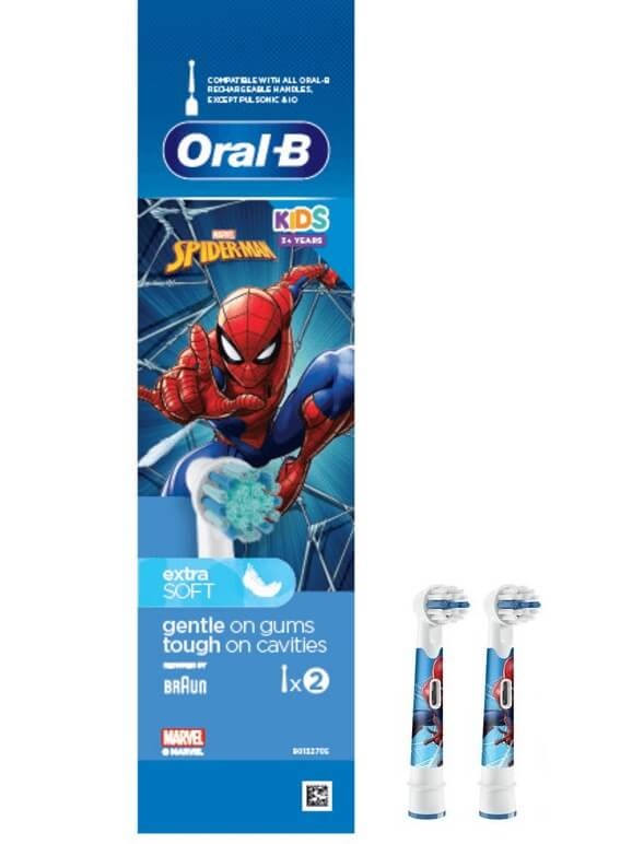 Oral B Kids Opzetborstels Spiderman - 2 stuks