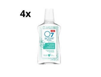 O7 Active Mondspoelmiddel Mild Minty - 4 x 500 ml - Voordeelverpakking