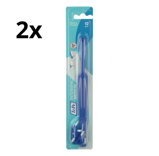2x TePe Tandenborstel Interspace Medium (inclusief 12 tips)