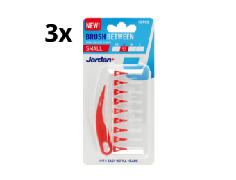3x Jordan Ragers Interdentaal Brush S 0.5 mm - 10 stuks