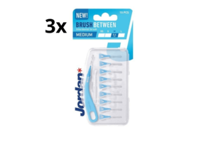 3x Jordan Ragers Interdentaal Brush M 0.6 mm - 10 stuks