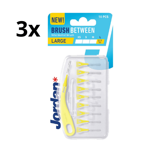 3x Jordan Ragers Interdentaal Brush L 0.7 mm - 10 stuks