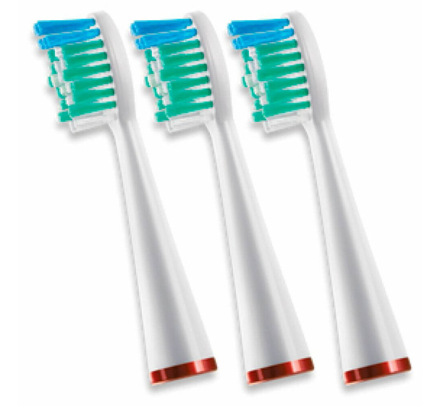 Waterpik SRRB-3E Opzetborstels Standaard voor Sensonic tandenborstel - 3 stuks