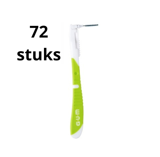 GUM Bi-Direction 0.7 mm Groen - 2 x 36 stuks - Voordeelverpakking