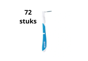 GUM Bi-Direction 0.9 mm Blauw - 2 x 36 stuks - Voordeelverpakking