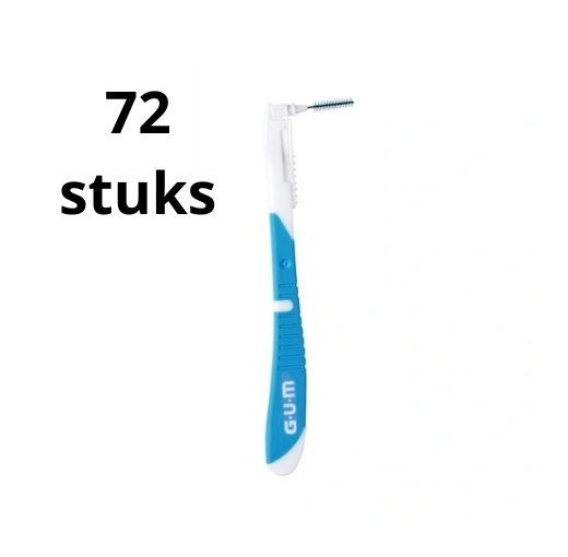 GUM Bi-Direction 0.9 mm Blauw - 2 x 36 stuks - Voordeelverpakking