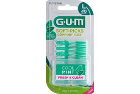 GUM Soft-Picks Comfort Flex Cool Mint Large - 40 stuks