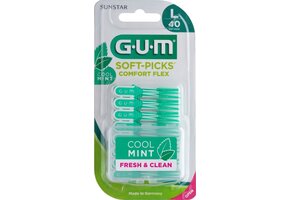 GUM Soft-Picks Comfort Flex Cool Mint Large - 40 stuks