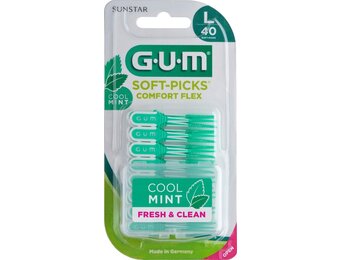 GUM Soft-Picks Comfort Flex Cool Mint Large - 40 stuks
