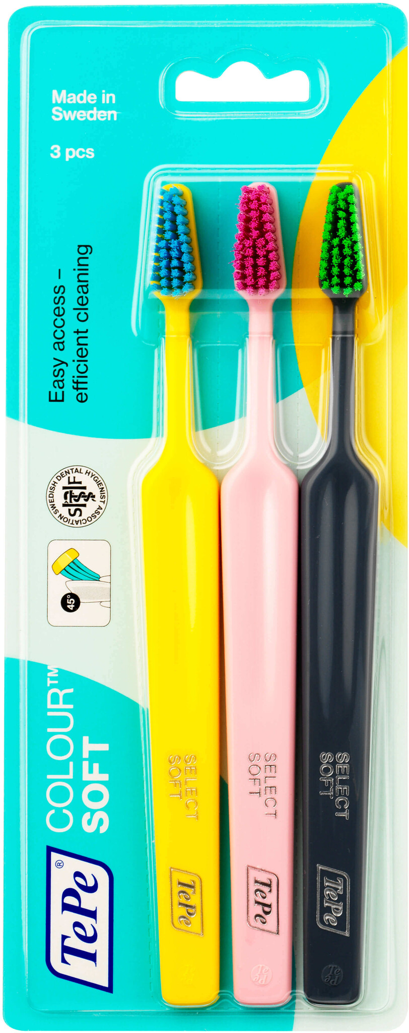 TePe Colour Soft Tandenborstel - 3 stuks