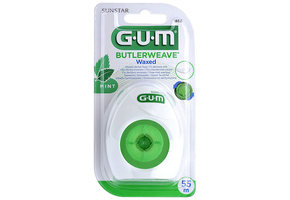 GUM Butlerweave waxed tandzijde mint - 55 meter