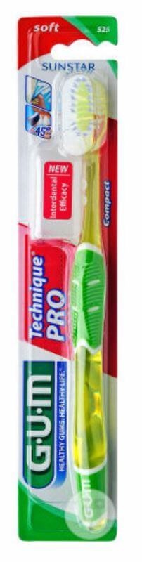3x GUM Tandenborstel Technique PRO Compact Soft