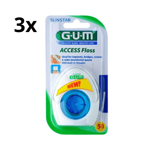 GUM Access Floss Tandzijde - 3 x 50 stuks - Voordeelverpakking