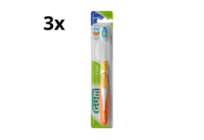 3x GUM ActiVital Tandenborstel Medium - Voordeelverpakking
