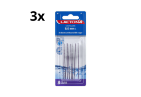 Lactona Ragers EasyClean L 8.0mm Paars - 3 x 8 stuks - Voordeelverpakking