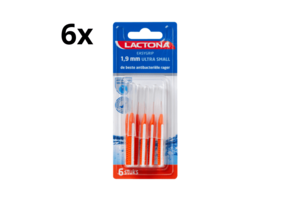 Lactona Ragers EasyGrip Recht Ultra Small 1.9mm Oranje - 6 x 6 stuks - Voordeelverpakking