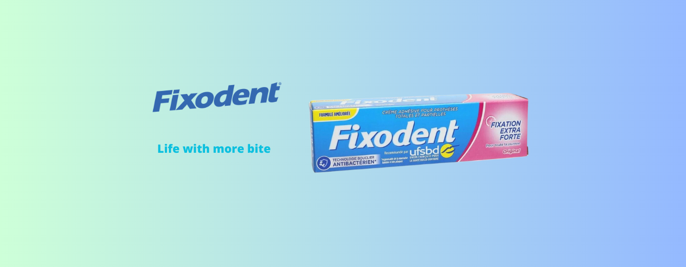 Fixodent is hét merk voor mensen met een gebitsprothese