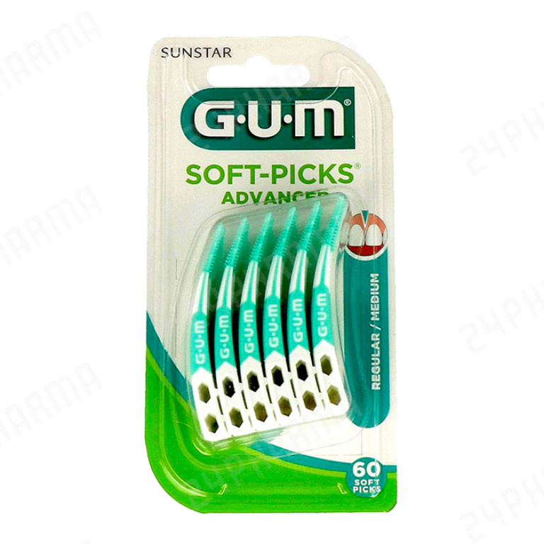 Gum Soft-Picks Advanced Regular - 6 x 60 Stuks - Voordeelverpakking