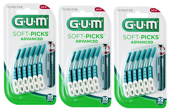 8x GUM Soft-Picks Advanced Large 30 stuks
