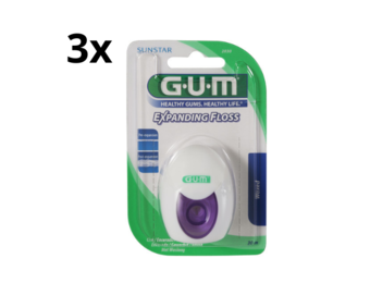 GUM Expanding Floss - 3 x 30 meter - Voordeelverpakking