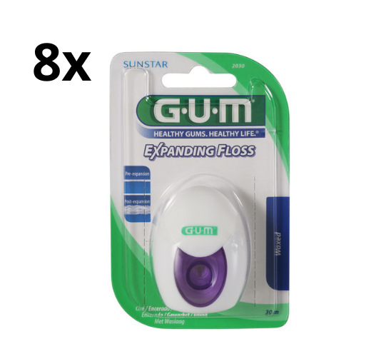 GUM Expanding Floss - 8 x 30 meter - Voordeelverpakking