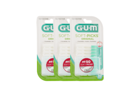 3x GUM Soft-Picks Original Regular 50 stuks