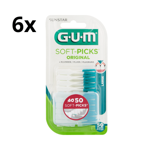 GUM Soft-Picks Large - 6 x 50 stuks - Voordeelverpakking