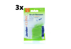 3x Jordan Clinic Brush Between Interdentale Borsteltjes XL 10 stuks