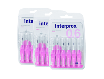 6x Interprox Ragers Nano 0.6 Roze Blister à 6 ragers