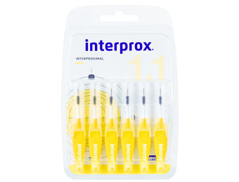 6x Interprox Ragers Mini 1.1 Geel Blister à 6 stuks