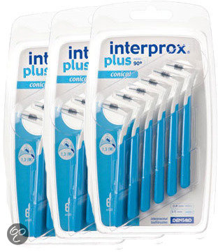 3x Interprox Plus Conisch 3-5 mm Blauw blister à 6 ragers