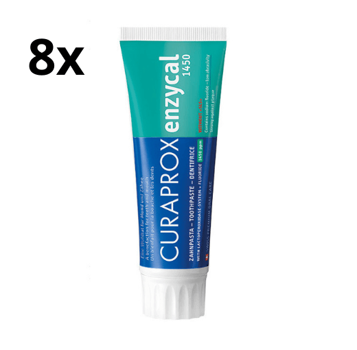 Curaprox Enzycal 1450 Tandpasta - 8 x 75 ml - Voordeelverpakking