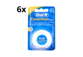 Oral-B Essential Floss Unwaxed - 6 x 50 meter - Voordeelverpakking