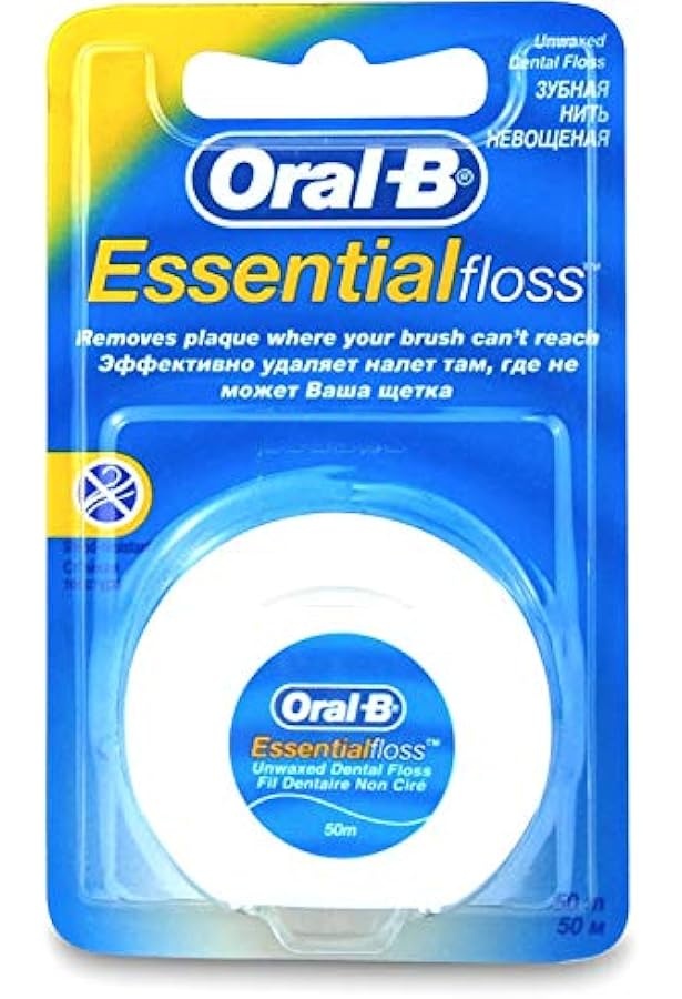 Oral-B Essential Floss Unwaxed - 50 meter