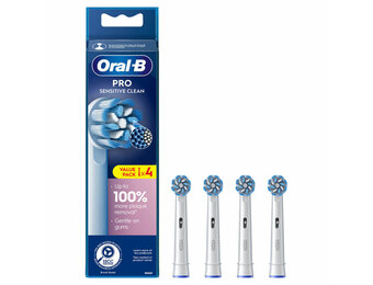 Oral B PRO Sensitive Clean Opzetborstels | 4 stuks