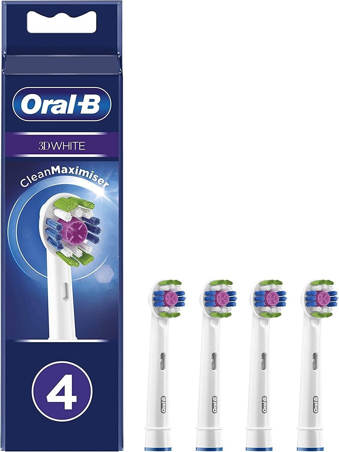 Oral B 3D White Opzetborstels - 4 stuks