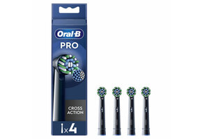 Oral-B PRO Cross Action Opzetborstels Zwart  | 4 stuks